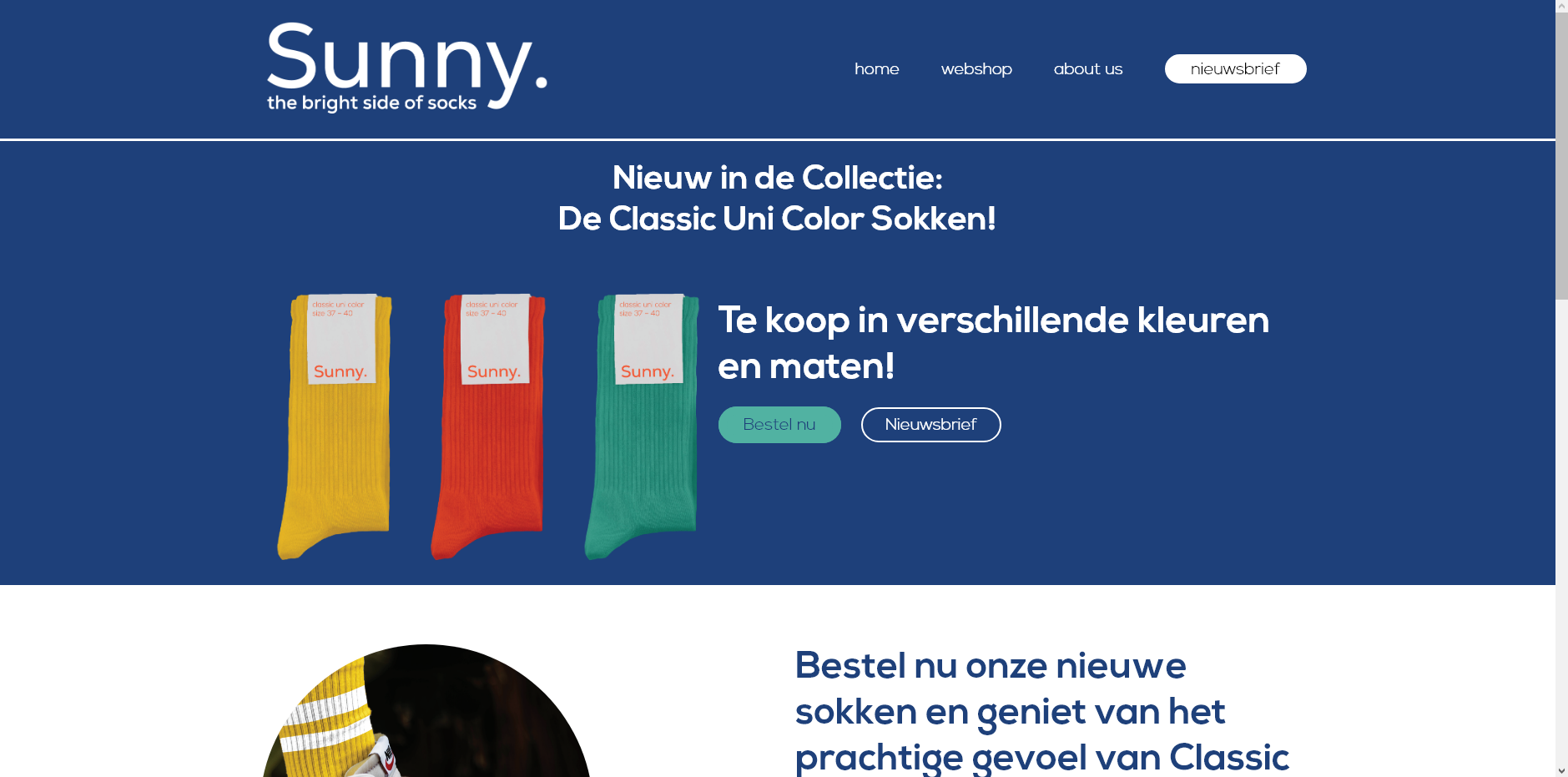 Sunny Socks Webpage